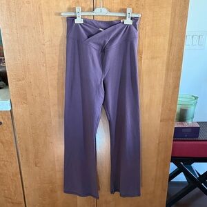 Active  Pink collection V Crossover flare Leggings